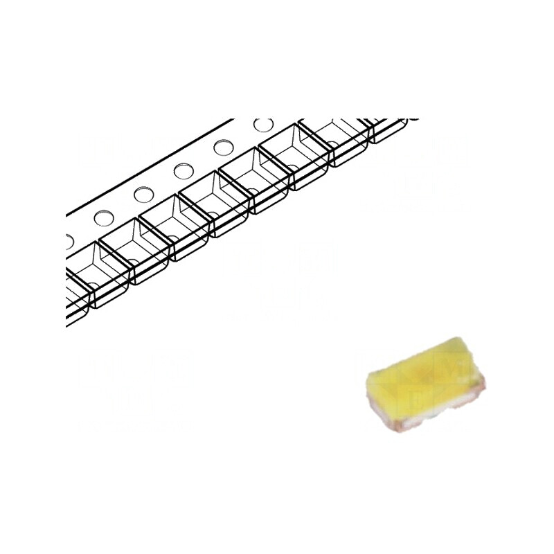 LED SMD 0402 alb rece 45-180mcd 130° 5mA cu lentilă galbenă | Electronic-mag.ro | Componente Electronice LED SMD 0402 alb rece 45-180mcd 130° 5mA cu lentilă galbenă | Electronic-mag.ro | Componente Electronice