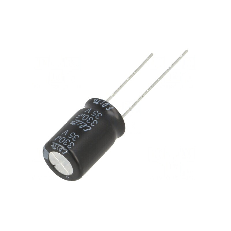 Condensator electrolitic THT 330uF 35VDC Ø10x16mm 5mm | Electronic-mag.ro | Componente Electronice Condensator electrolitic THT 330uF 35VDC Ø10x16mm 5mm | Electronic-mag.ro | Componente Electronice