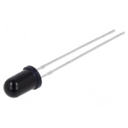 Fototranzistor 5mm 950nm 60V 38° Lentilă neagră 100mW | Electronic-mag.ro | Componente Electronice
