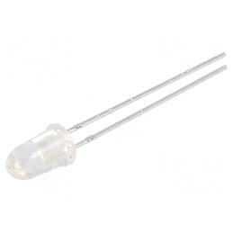 LED 5mm roșie 12000-22000mcd 12° convex 60mW | Electronic-mag.ro | Componente Electronice