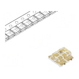 LED SMD 0606 galben/verde 1,6x1,6mm 20mA | Electronic-mag.ro | Componente Electronice
