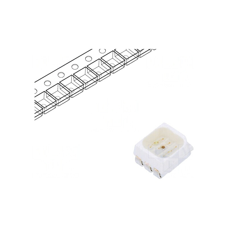 Bandă LED SMD 3528 RGB PLCC6 20mA 3,5x2,8x1,8mm | Electronic-mag.ro | Componente Electronice
