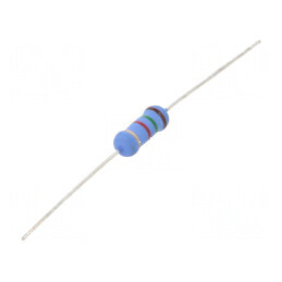 Rezistor metal oxide 1,5kΩ 2W ±5% Ø5x12mm -55÷155°C | Electronic-mag.ro | Componente Electronice