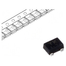 Tranzistor P-MOSFET unipolar -20V -0,2A -0,8A 150mW ESD | Electronic-mag.ro | Componente Electronice