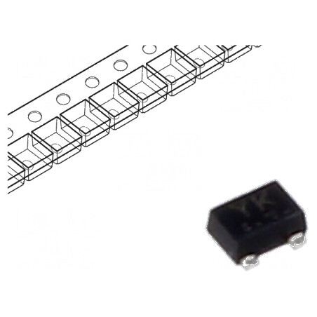 Tranzistor P-MOSFET unipolar -20V -0,2A -0,8A 150mW ESD | Electronic-mag.ro | Componente Electronice