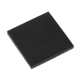 Picioruş autoadeziv negru din gumă 15mm x 15mm x 1,5mm | Electronic-mag.ro | Componente Electronice