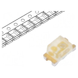 LED SMD 0603 Albastru 28-180mcd 1,6x0,8x0,8mm 130° 2,8-3,8V | Electronic-mag.ro | Componente Electronice