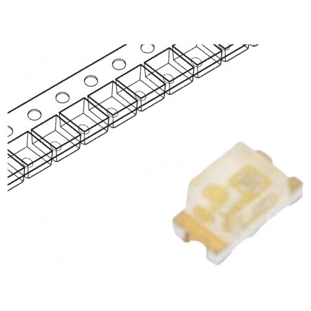 LED SMD 0603 Albastru 28-180mcd 1,6x0,8x0,8mm 130° 2,8-3,8V | Electronic-mag.ro | Componente Electronice