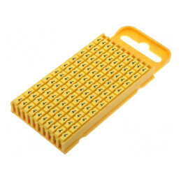 Markere Marcaj Poliamidă Galbenă 4,3÷5,3mm -40÷85°C WIC | Electronic-mag.ro | Componente Electronice