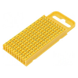 Markere Marcaj F 4,3-5,3mm poliamidă galbenă -40÷85°C WIC | Electronic-mag.ro | Componente Electronice