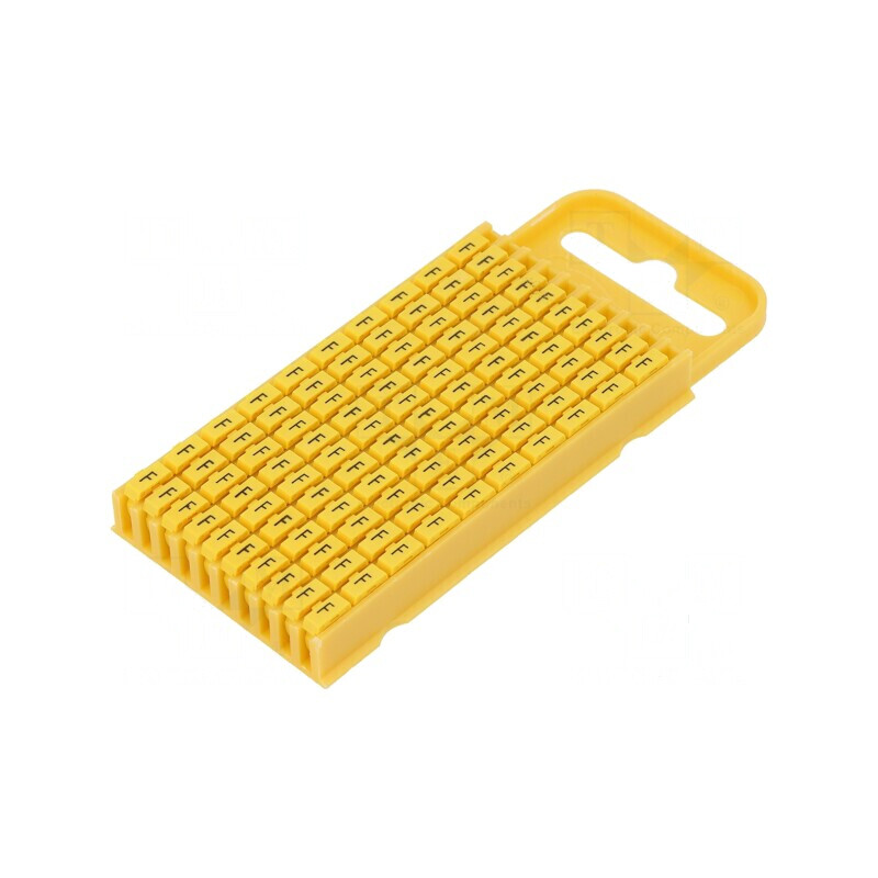 Markere Marcaj F 4,3-5,3mm poliamidă galbenă -40÷85°C WIC | Electronic-mag.ro | Componente Electronice
