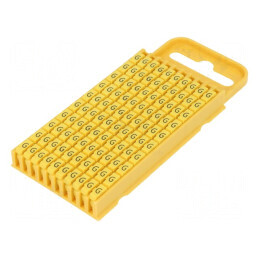 Markere Marcaj G 4,3÷5,3mm poliamidă galbenă -40÷85°C WIC | Electronic-mag.ro | Componente Electronice