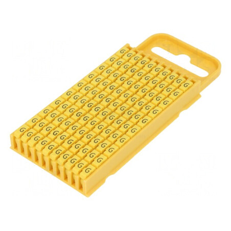 Markere Marcaj G 4,3÷5,3mm poliamidă galbenă -40÷85°C WIC | Electronic-mag.ro | Componente Electronice