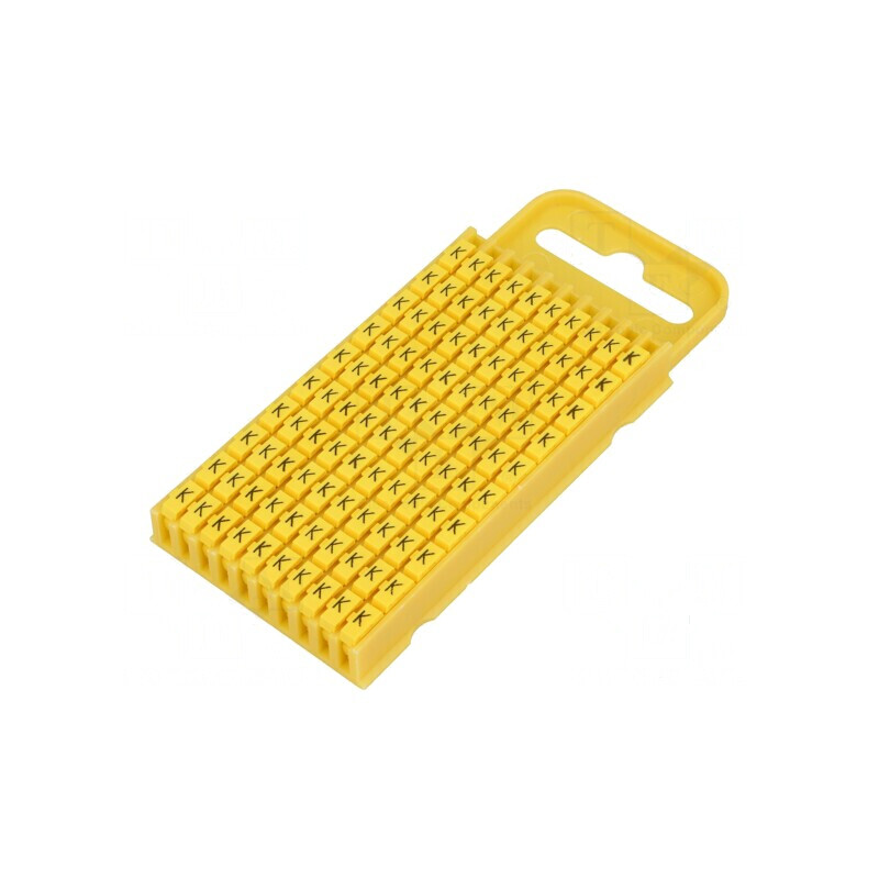 Markere Marcaj K 4,3-5,3mm poliamidă galbenă -40 la 85°C WIC | Electronic-mag.ro | Componente Electronice Markere Marcaj K 4,3-5,3mm poliamidă galbenă -40 la 85°C WIC | Electronic-mag.ro | Componente Electronice
