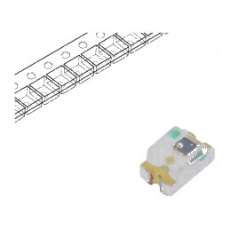 LED SMD 0603 galben-verde 16-30mcd 2,2V 20mA 1,6x0,8x0,55mm | Electronic-mag.ro | Componente Electronice