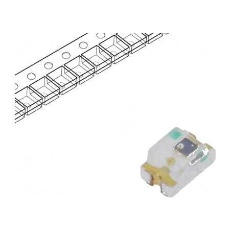 LED SMD 0603 galben-verde 16-30mcd 2,2V 20mA 1,6x0,8x0,55mm | Electronic-mag.ro | Componente Electronice