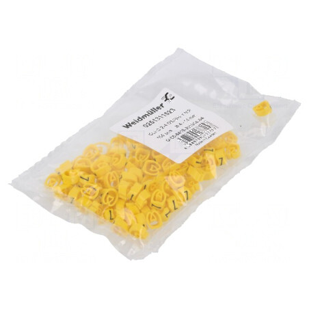 Markere Marcaj PVC Galben 7 4÷10mm -30÷80°C | Electronic-mag.ro | Componente Electronice