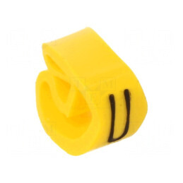 Markere de Marcaj U 4÷10mm PVC Galben - Temperatura 30÷80°C prin Orificiu | Electronic-mag.ro | Componente Electronice