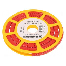 Markere Marcaj PVC roșie 2-10mm -30÷80°C | Electronic-mag.ro | Componente Electronice