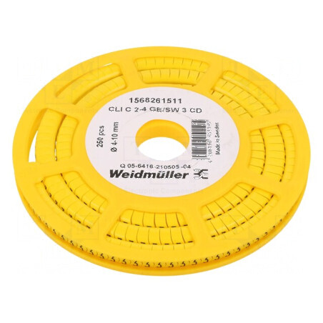 Markere Marcaj PVC galbenă 3-4÷10mm -30÷80°C | Electronic-mag.ro | Componente Electronice
