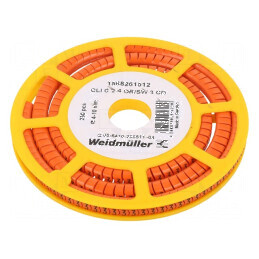 Markere portocalii pentru marcaj 3-4÷10mm PVC -30÷80°C CLI C W 7mm | Electronic-mag.ro | Componente Electronice