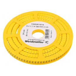 Markere de Marcaj PVC Galben 4-10mm -30÷80°C prin Orificiu | Electronic-mag.ro | Componente Electronice