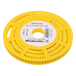 Markere Marcaj PVC Galben 4-10mm, Temperatura -30-80°C | Electronic-mag.ro | Componente Electronice