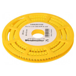 Markere Marcaj PVC Galben 6 4÷10mm -30÷80°C | Electronic-mag.ro | Componente Electronice