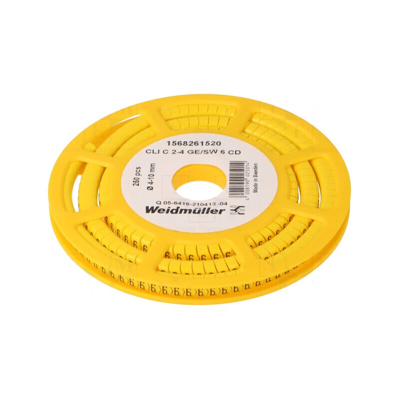 Markere Marcaj PVC Galben 6 4÷10mm -30÷80°C | Electronic-mag.ro | Componente Electronice Markere Marcaj PVC Galben 6 4÷10mm -30÷80°C | Electronic-mag.ro | Componente Electronice