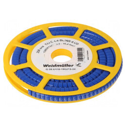 Markere Marcaj PVC Albastru 6 mm 4÷10mm -30÷80°C | Electronic-mag.ro | Componente Electronice