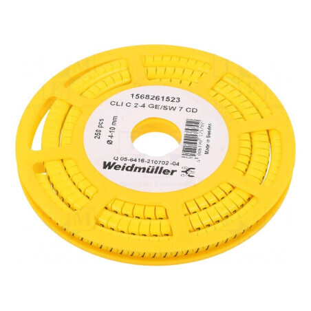 Markere Marcaj PVC galbenă 7 4÷10mm -30÷80°C | Electronic-mag.ro | Componente Electronice