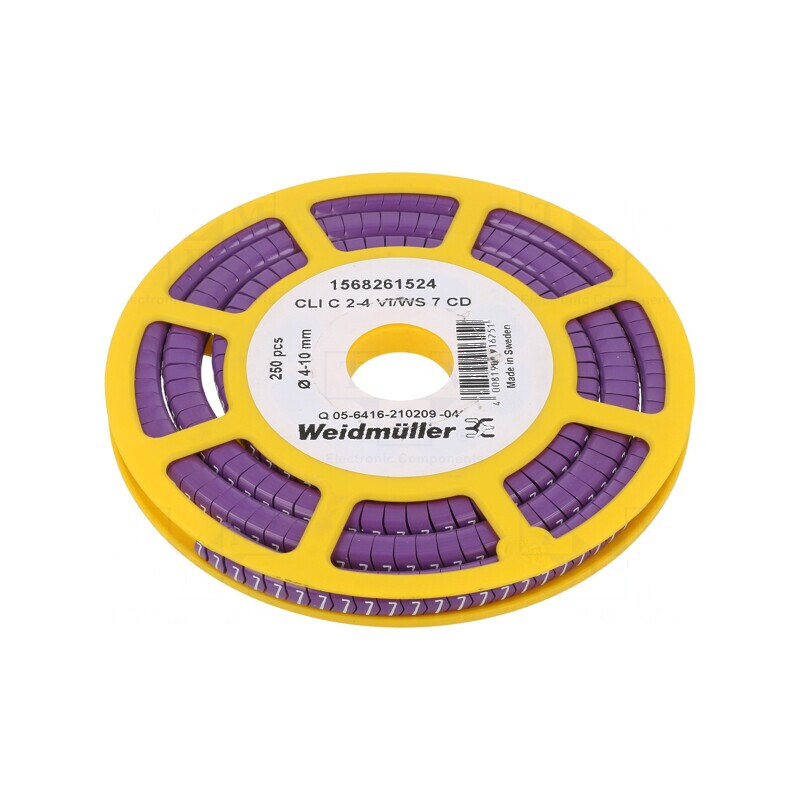 Markere Marcaj PVC Violet 7 4÷10mm -30÷80°C | Electronic-mag.ro | Componente Electronice Markere Marcaj PVC Violet 7 4÷10mm -30÷80°C | Electronic-mag.ro | Componente Electronice