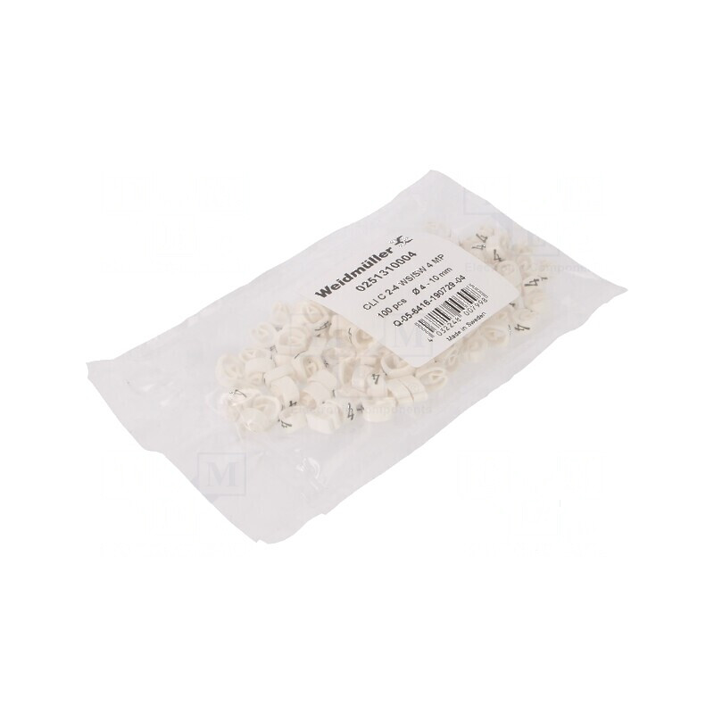 Markere Marcaj PVC albă 4-10mm -30÷80°C | Electronic-mag.ro | Componente Electronice