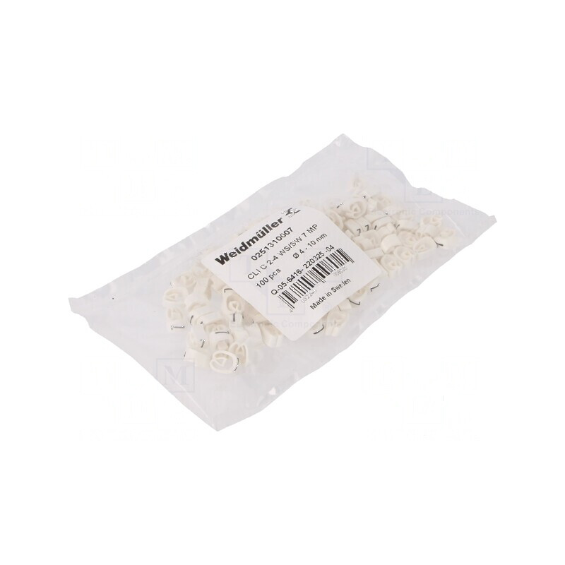 Markere Marcaj PVC Albă 7 4÷10mm -30÷80°C | Electronic-mag.ro | Componente Electronice Markere Marcaj PVC Albă 7 4÷10mm -30÷80°C | Electronic-mag.ro | Componente Electronice