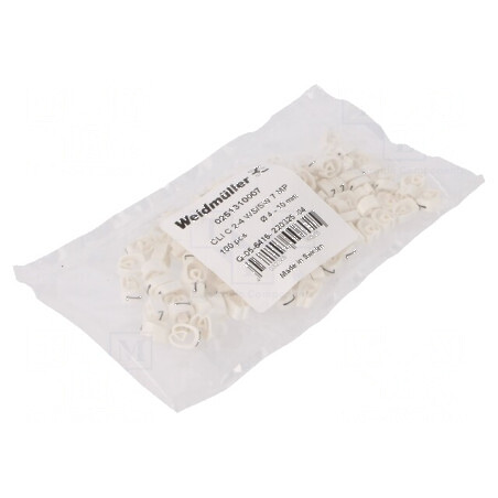 Markere Marcaj PVC Albă 7 4÷10mm -30÷80°C | Electronic-mag.ro | Componente Electronice