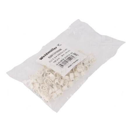 Markere Marcaj PVC albă 8 4÷10mm -30÷80°C | Electronic-mag.ro | Componente Electronice