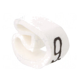 Markere Marcaj PVC albă 9 4÷10mm -30÷80°C | Electronic-mag.ro | Componente Electronice