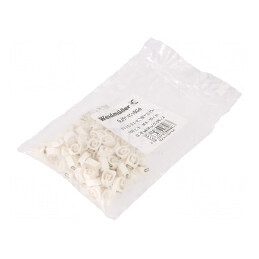 Markere Marcaj PVC Albă 0-4÷10mm -30÷80°C prin Orificiu | Electronic-mag.ro | Componente Electronice