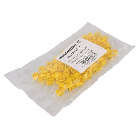 Markere Marcaj PVC Galben 3-4 mm pentru Temperaturi -30 la 80°C | Electronic-mag.ro | Componente Electronice