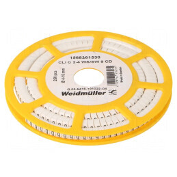 Markere Marcaj PVC Alb - 9 4÷10mm, Interval Temperatură -30÷80°C | Electronic-mag.ro | Componente Electronice