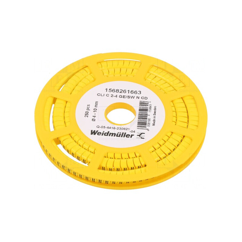 Markere Marcaj PVC galbenă 4-10mm -30÷80°C | Electronic-mag.ro | Componente Electronice