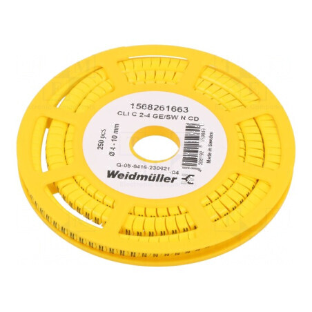 Markere Marcaj PVC galbenă 4-10mm -30÷80°C | Electronic-mag.ro | Componente Electronice