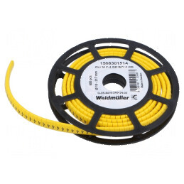 Markere Marcaj PVC galbenă 4 10÷317mm -30÷80°C | Electronic-mag.ro | Componente Electronice