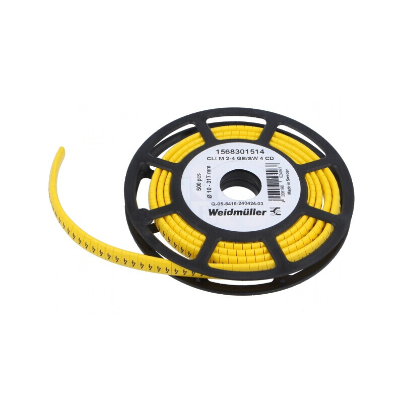 Markere Marcaj PVC galbenă 4 10÷317mm -30÷80°C | Electronic-mag.ro | Componente Electronice Markere Marcaj PVC galbenă 4 10÷317mm -30÷80°C | Electronic-mag.ro | Componente Electronice