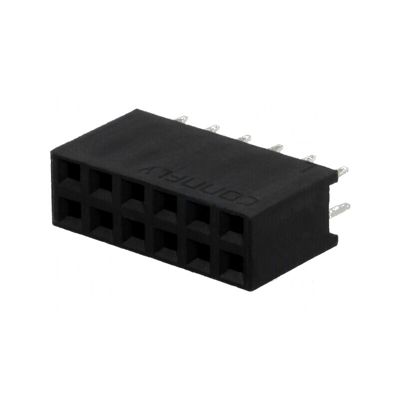 Conector şiruri pini soclu mamă 12 pini 2,54mm THT 2x6 | Electronic-mag.ro | Componente Electronice Conector şiruri pini soclu mamă 12 pini 2,54mm THT 2x6 | Electronic-mag.ro | Componente Electronice