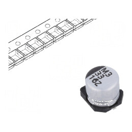 Condensator electrolitic SMD 33uF 16V 6,3x5,7mm low ESR | Electronic-mag.ro | Componente Electronice