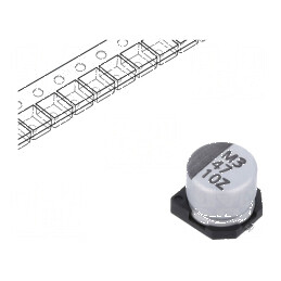Condensator electrolitic low ESR SMD 47uF 10V 6,3x5,7mm | Electronic-mag.ro | Componente Electronice