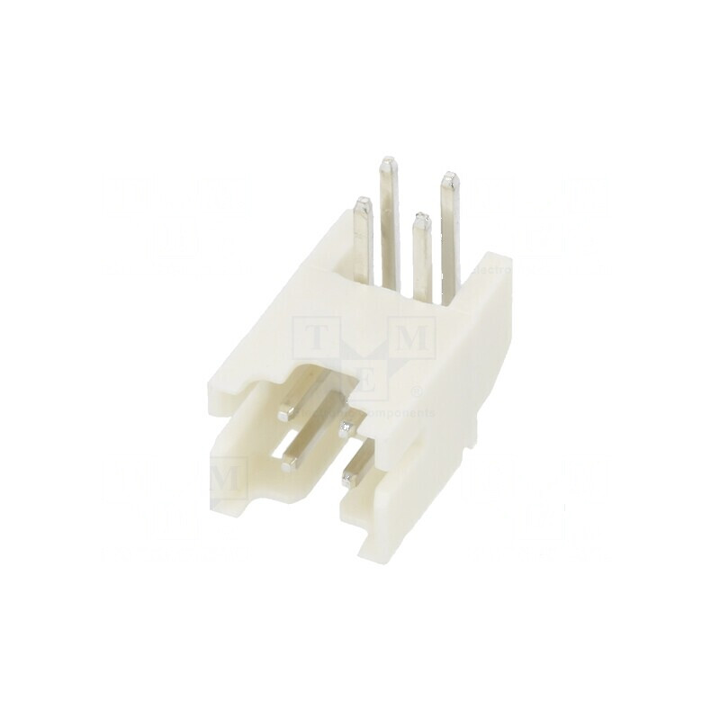 Conector cablu-placă soclu tată 4 PIN Pas 2mm THT 100V 2A | Electronic-mag.ro | Componente Electronice