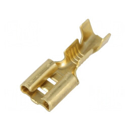 Terminal plat 6,3mm mamă pentru cablu 1÷2,5mm² crimpat | Electronic-mag.ro | Componente Electronice
