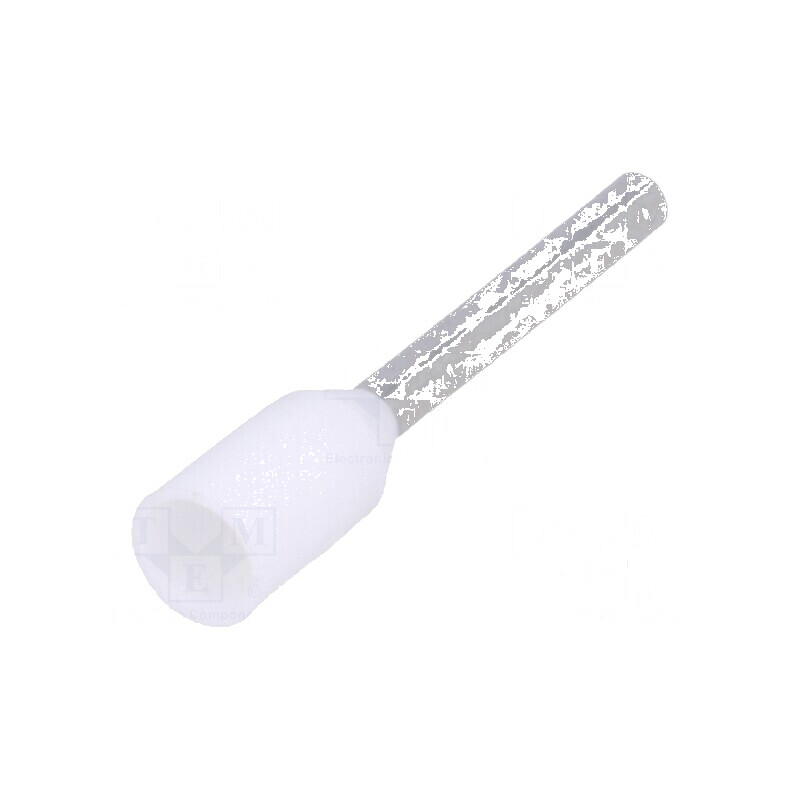 Vârf tub de capăt izolată cupru 0,5mm² 10mm cositorit albă | Electronic-mag.ro | Componente Electronice Vârf tub de capăt izolată cupru 0,5mm² 10mm cositorit albă | Electronic-mag.ro | Componente Electronice